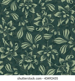 floral pattern in modern style