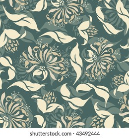 floral pattern in modern style