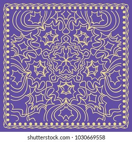 Floral pattern. modern vector illustration. hand drawn henna india tribal paisley background