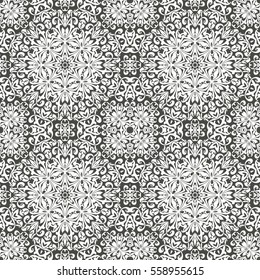 floral pattern motif coloring a mandala drawn with a pen. black and white. Ethnic, fabric, motifs. Vector, abstract mandala flower. Decorative elements for design. EPS 10.