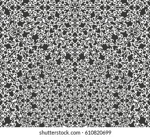 floral pattern motif coloring mandala drawn with a pen. black and white. Ethnic, fabric, motifs. Vector, abstract flower mandala. Decorative elements for design. EPS 10.