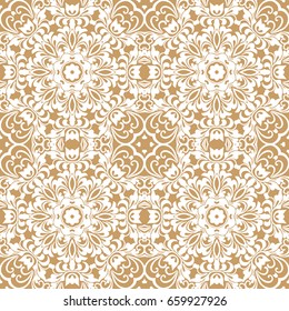 floral pattern motif coloring a mandala drawn with a pen. gold, yellow and white. Ethnic, fabric, motifs. Vector, abstract mandala flower. Decorative elements for design. EPS 10.