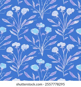 Floral Pattern NAture Design Fabric Textile Illustration Vector