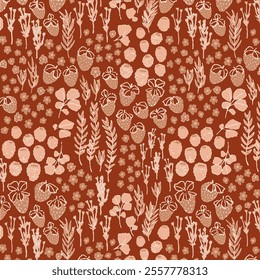 Floral Pattern NAture Design Fabric Textile Illustration Vector
