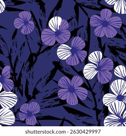 Floral Pattern Nature Design Fabric Textile Illustration Vector