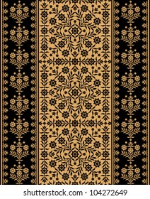 estampado floral sobre un fondo beige