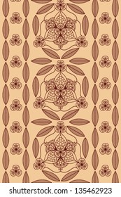 floral pattern on a beige background