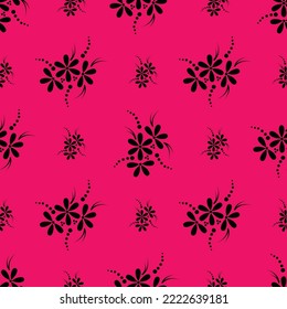Patrón floral sobre un fondo brillante. Patrón para tela o papel de envoltura. Patrón de flor vectorial
