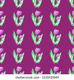 floral pattern on Burgundy background