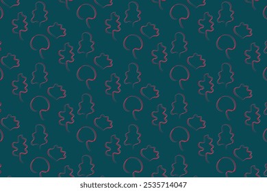 floral pattern on a dark background ethnic fabric seamless pattern design for cloth, textile pattern, print on demand pattern, editable vector illustration