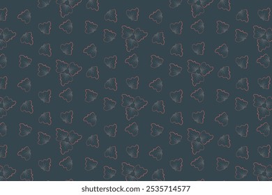 floral pattern on a dark background ethnic fabric seamless pattern design for cloth, textile pattern, print on demand pattern, editable vector illustration