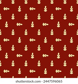 The floral pattern on deep red, seamless pattern, is repeatable