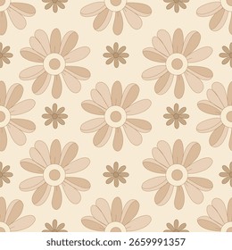 Floral pattern on a light beige background