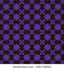 Floral pattern on lilac. It is possible to change the lilac shade to another color. A simple motive. Bright tone. Background, seamless patterns, wrapping paper, clothing prints, fabric patterns