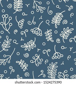 Floral pattern on seamless background.
