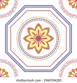 Floral pattern on a white background. Seamless ornament.