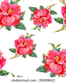 Floral pattern on a white background vector