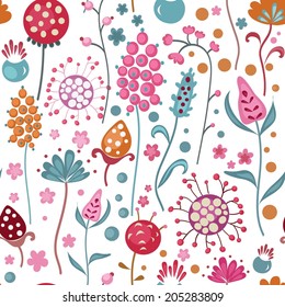 Floral pattern on a white background