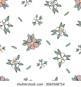 Floral pattern on a white background.