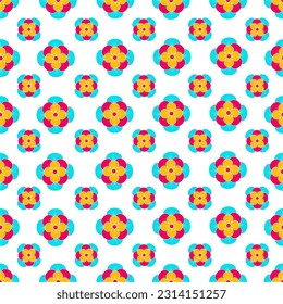 Floral pattern on white background