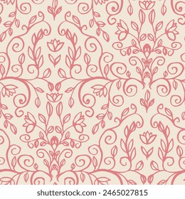 Floral pattern. Floral ornament. Vector illustration.