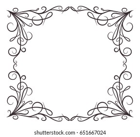 Ornamental Border Design Element Copy Space Stock Vector (royalty Free 