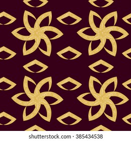 Floral pattern of  ornate flowers