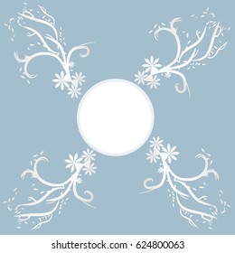 Floral pattern from paper clippings. Paper cut art. Paper art. Paper pattern. Flower elegance element cut style. Flora background ornament pattern.