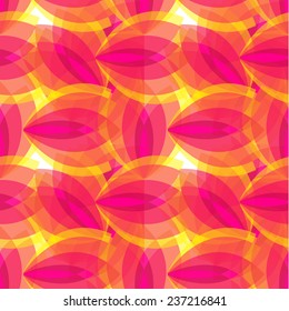floral pattern with petal on a white background. Vector