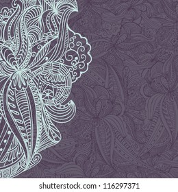  Floral pattern with place for your text