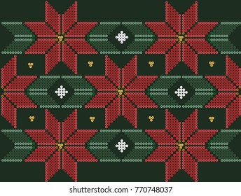 Floral pattern - Poinsettia