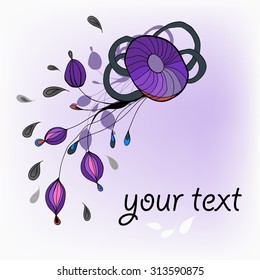 floral pattern purple color