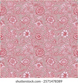  floral pattern repeat vector file boho floral print block print flower artwork