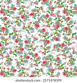  floral pattern repeat vector file boho floral print block print flower artwork