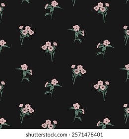  floral pattern repeat vector file boho floral print block print flower artwork