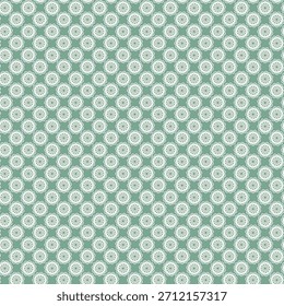 Diseño de repetición de patrón floral en fondo verde pastel