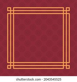 floral pattern representation with frame