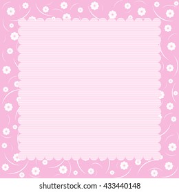 Floral pattern. Retro background in pastel tones.