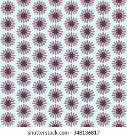 Floral pattern in retro style. Seamless pattern can be used for wallpaper, pattern fills, web page background, surface textures.