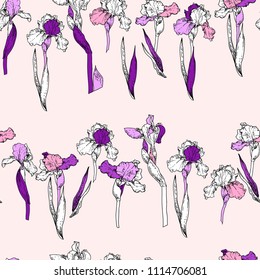 Floral pattern row