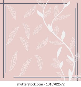 floral pattern for scarf and textile print background. 