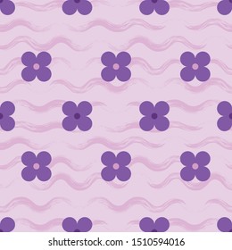 floral pattern for scarf and textile print, geometric flower patter, background-vector