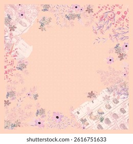 floral pattern seamles design for textile