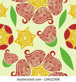 Floral pattern seamless background