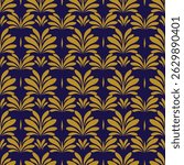 Floral pattern. Seamless background with different kinds of fabulous flowers, herbs, leaves on dark background. Beautiful Botanical texture, Vector