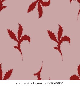 Floral pattern. Seamless background with different kinds of fabulous flowers, herbs, leaves on dark background. Beautiful Botanical texture, Vector.