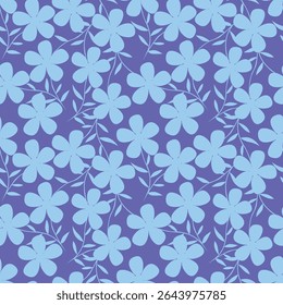 Padrão floral. Fundo perfeito com diferentes tipos de flores fabulosas, ervas, folhas no fundo escuro. Bela textura Botânica, Vetor