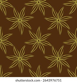 Padrão floral. Fundo perfeito com diferentes tipos de flores fabulosas, ervas, folhas no fundo escuro. Bela textura Botânica, Vetor