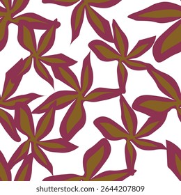 Padrão floral. Fundo perfeito com diferentes tipos de flores fabulosas, ervas, folhas no fundo escuro. Bela textura botânica, Vetor.