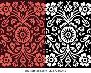 Floral Pattern, Seamless Background, Elegant Design